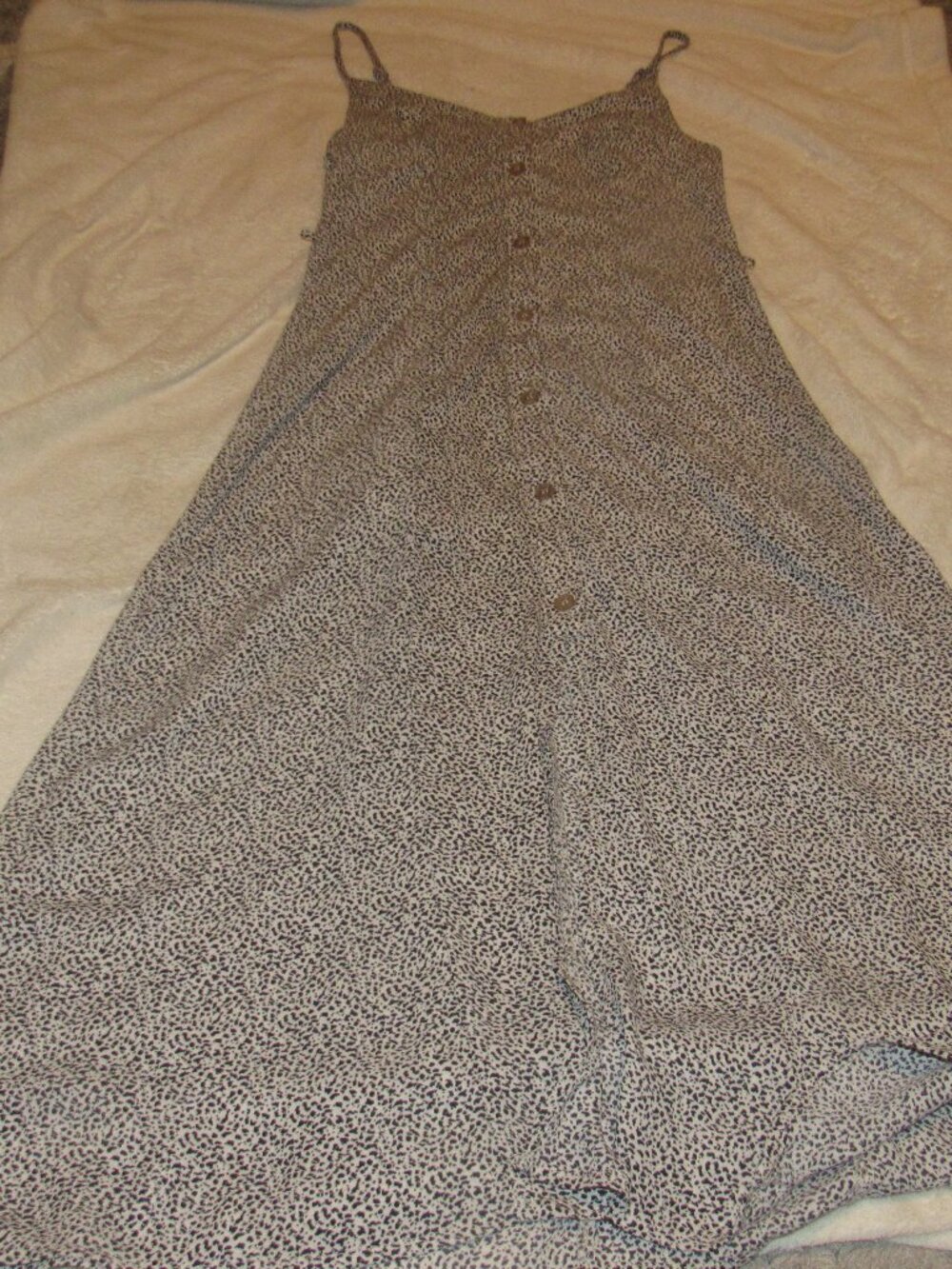 Sienna Sky Leopard Print Slip Dress Midi Size XS USED